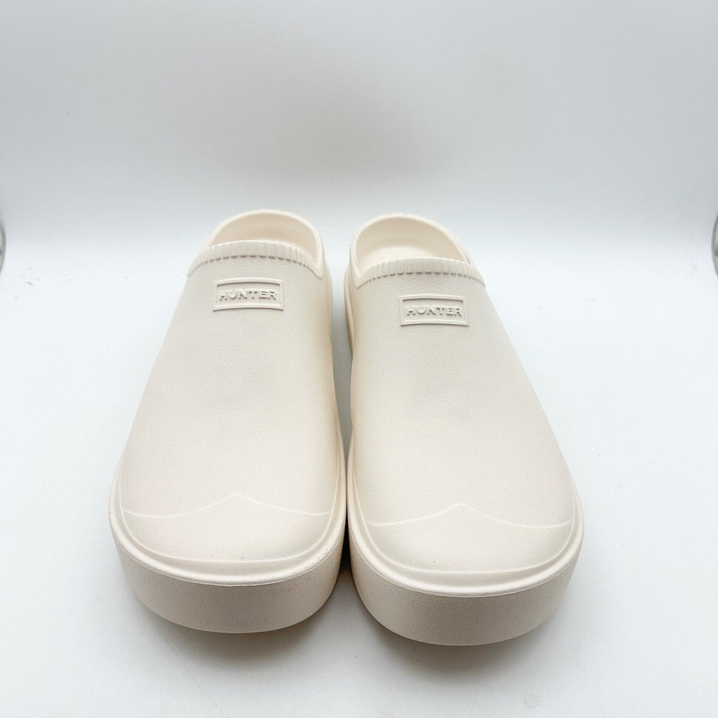 HUNTER Mens In/Out Bloom Clog Size 13 UK 12 White Willow Cream NWOB