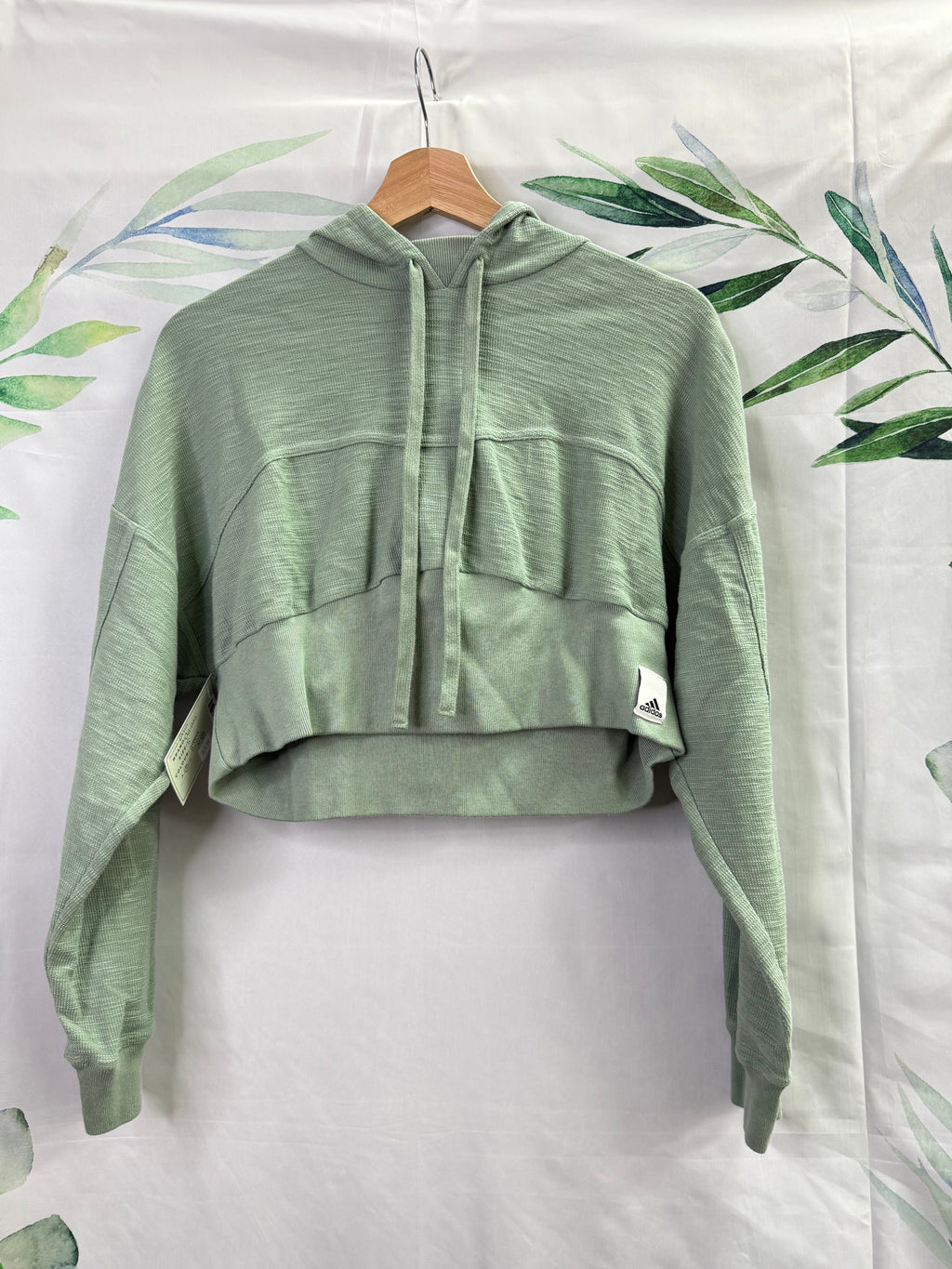 Adidas Lounge Terry Crop Hoodie (S)