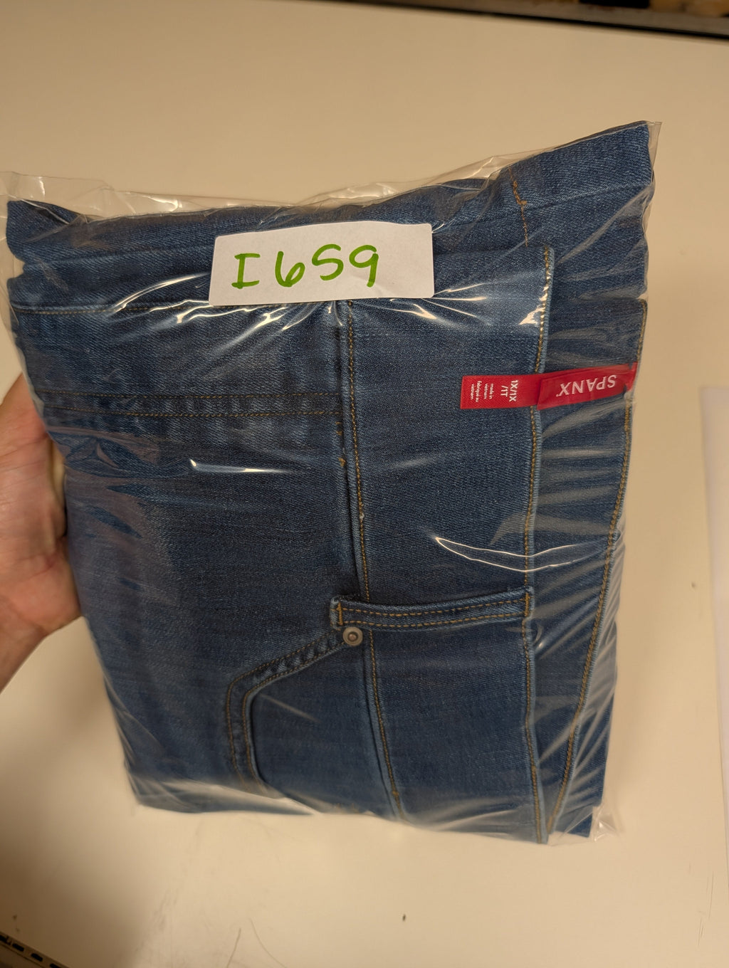SPANX Denim Pull-On Elastic Waist Bootcut Jeans - 1X