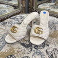 Gucci Slide Mules Leather SHOES 36.5