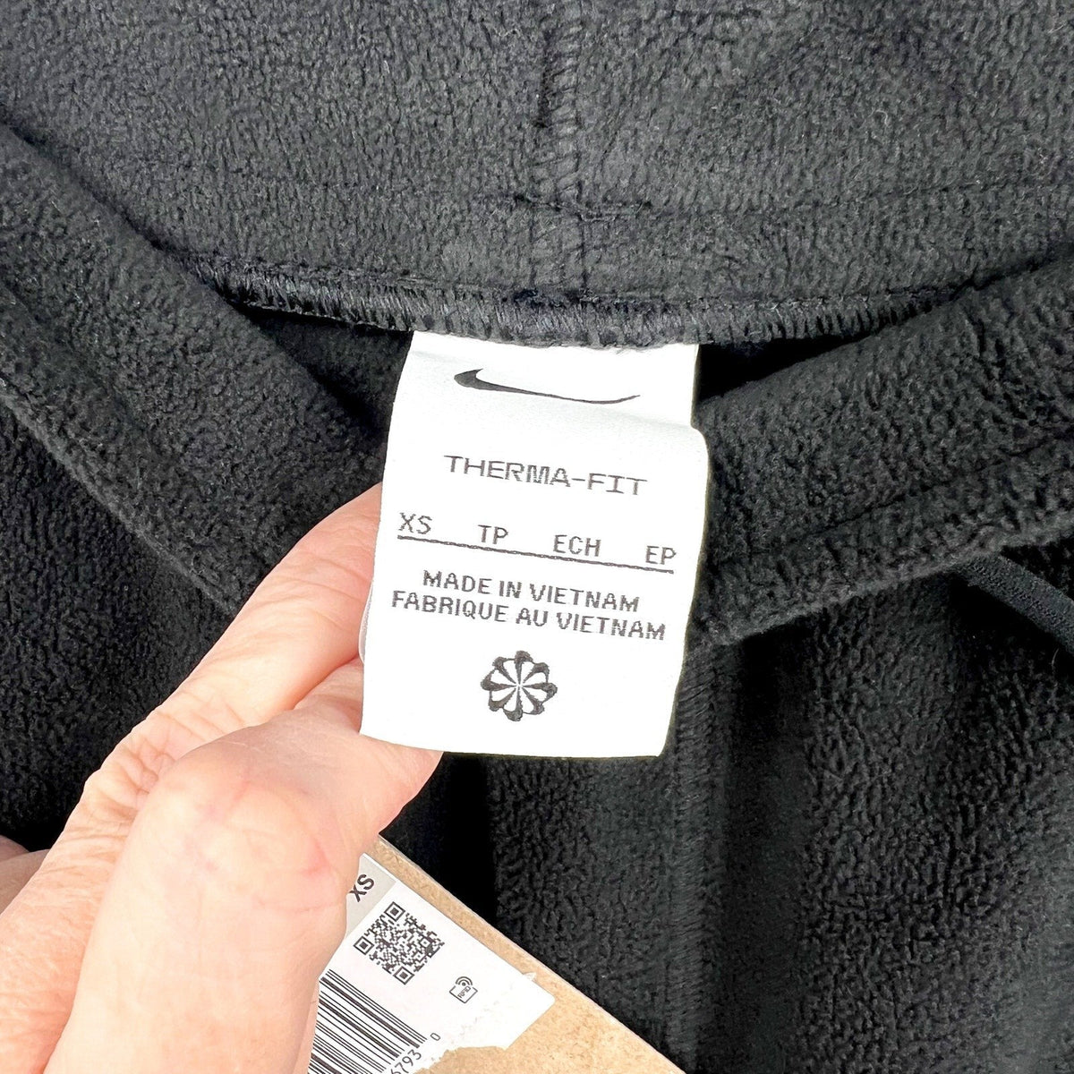 NIKE Women's Thermal Fit Fleece Polar Joggers XS Black Sweatpants NWT