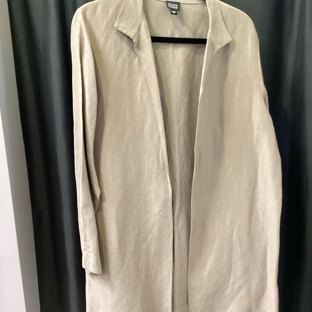 Eileen Fisher Linen/Silk Open JACKETS Medium