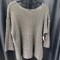 Eileen Fisher Knit Linen Cotton 3/4 Slv SWEATERS XL