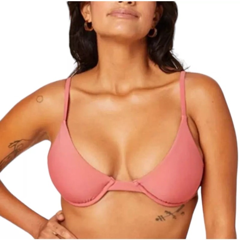 ANDIE SWIM Women's Sicily Underwire Bikini Top Medium Punch Pink