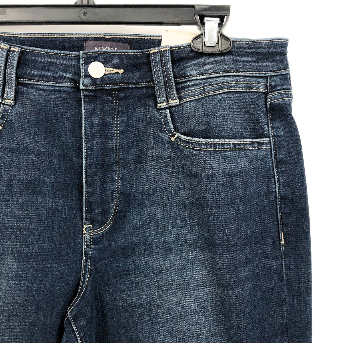 NYDJ Womens Straight Ankle Jeans Size 8 Blue Wonderland Relaxed NWT