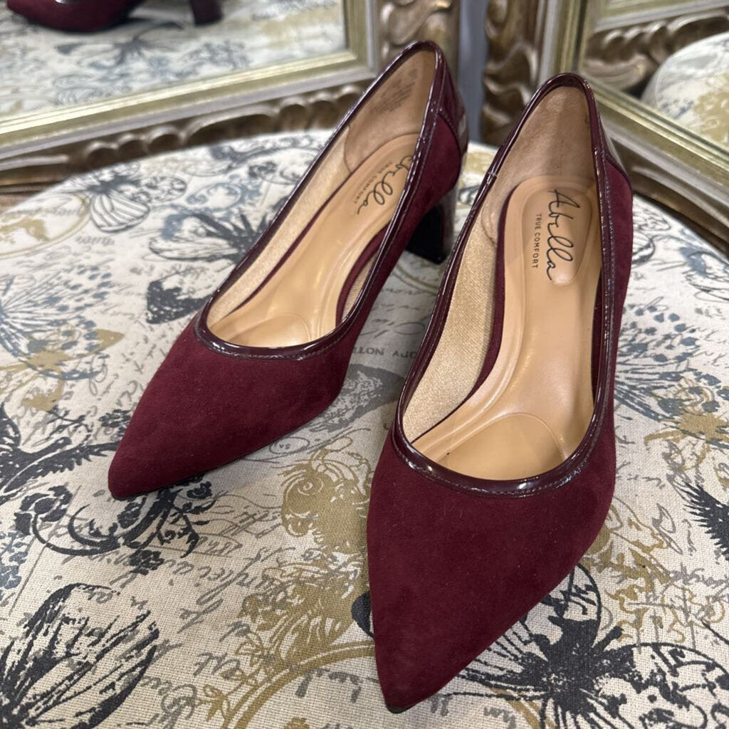 Abella Suede Patent Heels SHOES 6