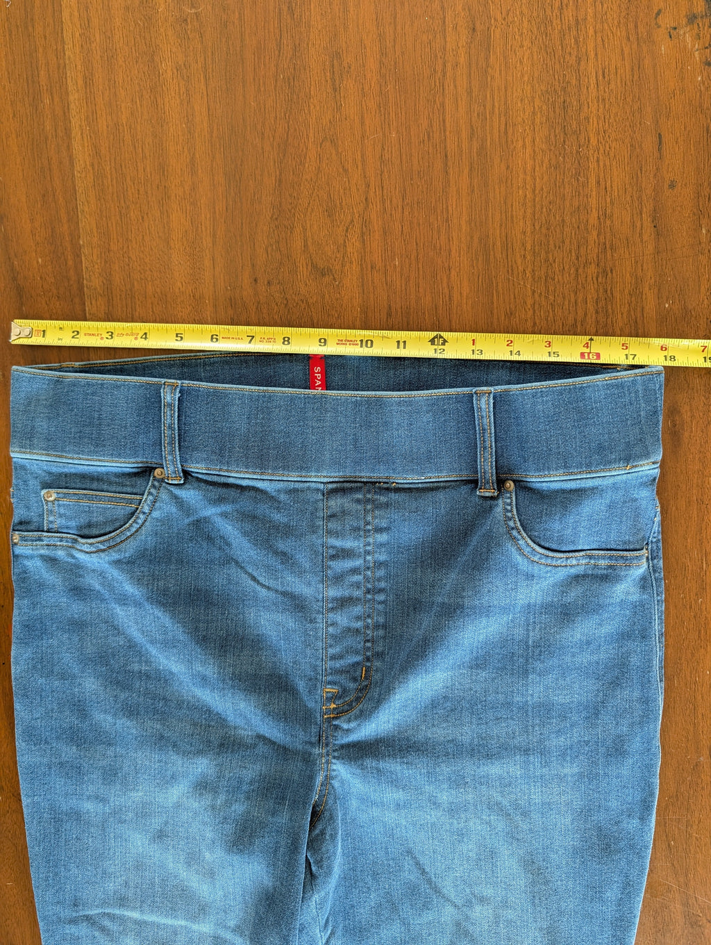 SPANX Denim Pull-On Elastic Waist Bootcut Jeans - 1X