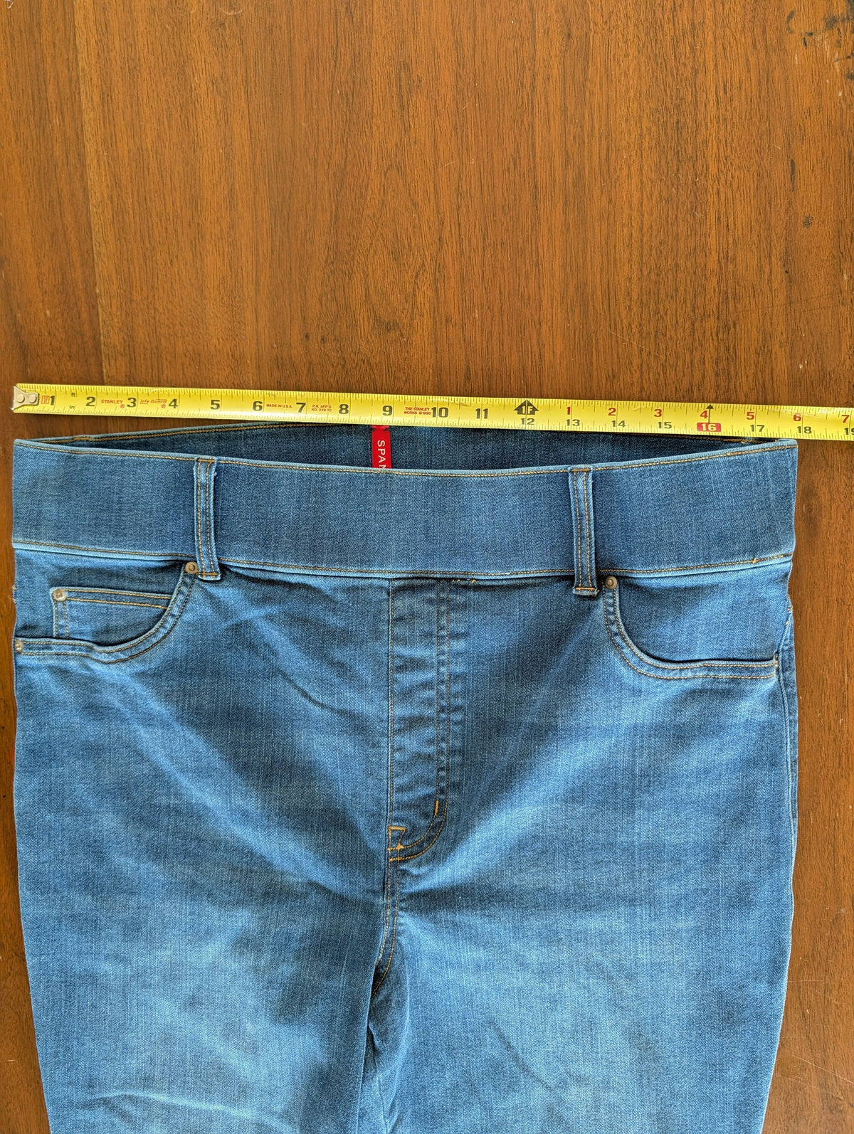 SPANX Denim Pull-On Elastic Waist Bootcut Jeans - 1X