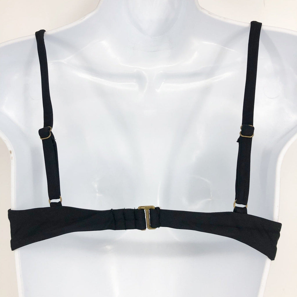 ANDIE SWIM Women's The Sicily Bikini Top Small Black Underwired Swim NWT
