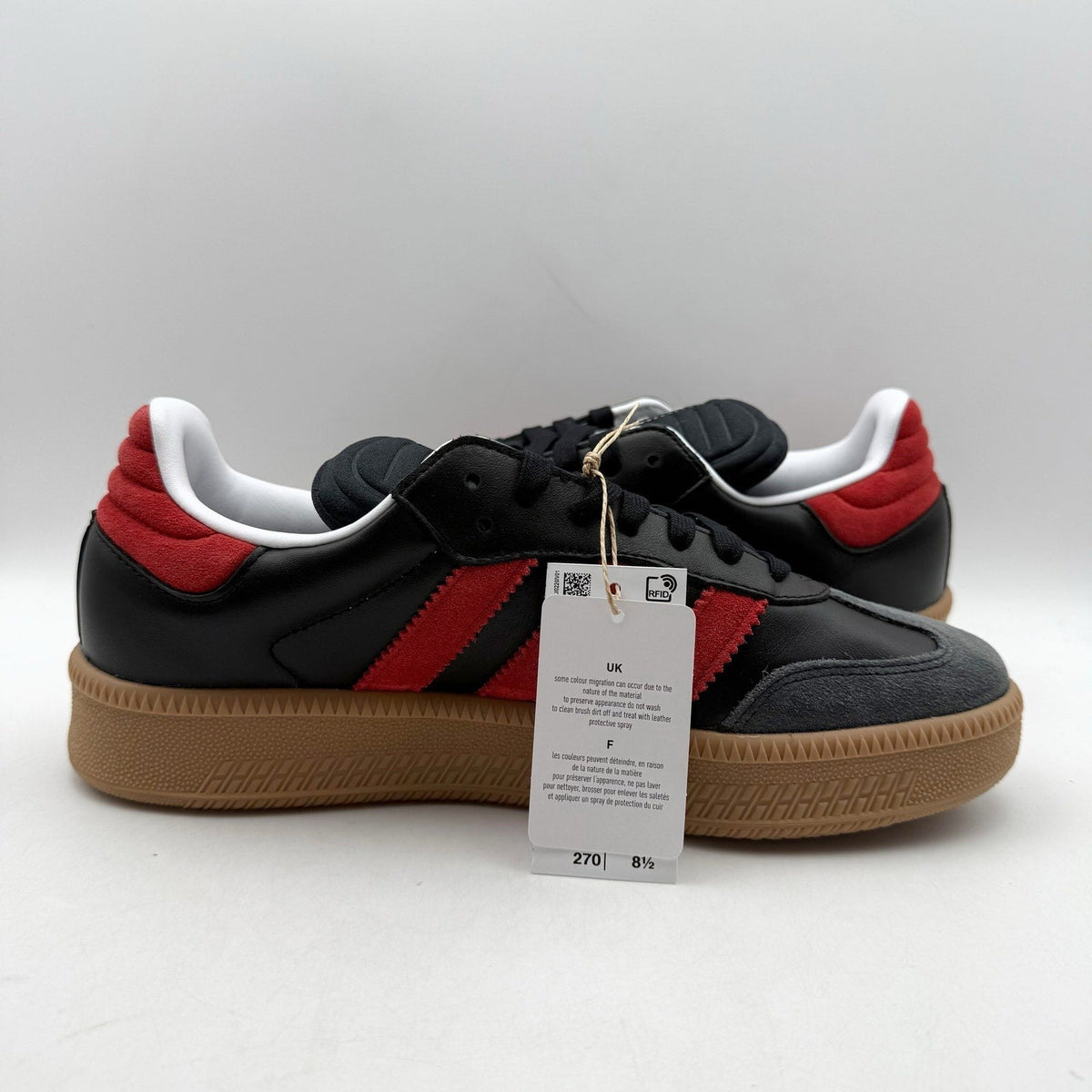 Adidas Samba XLG Sneakers MENS 8 WOMENS 9 Black Red Suede Athletic NIB
