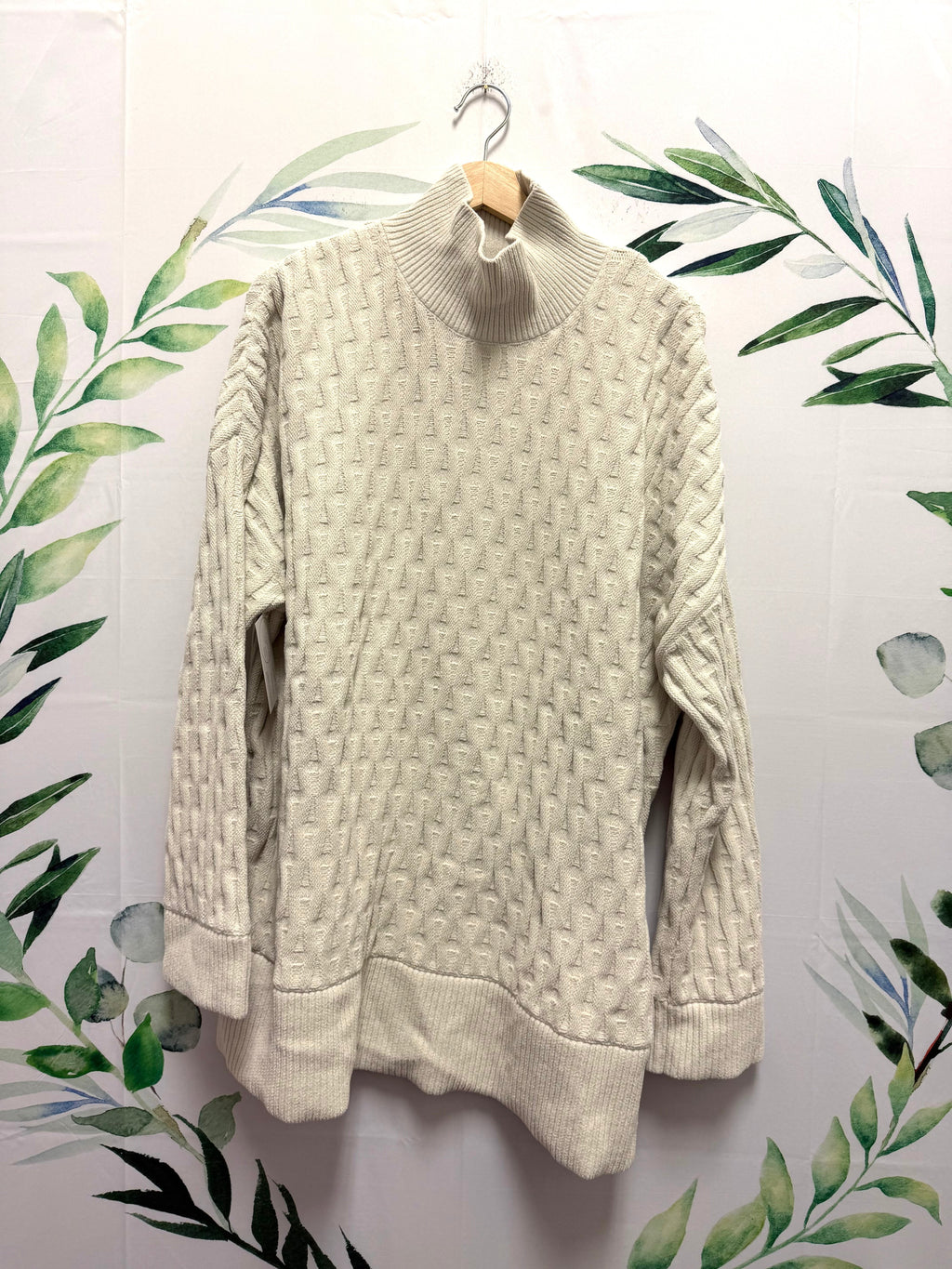 Lululemon Cable Knit Oversized Sweater (L) oo*