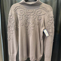 Chicos Metallic T Neck Swirls SWEATERS 1