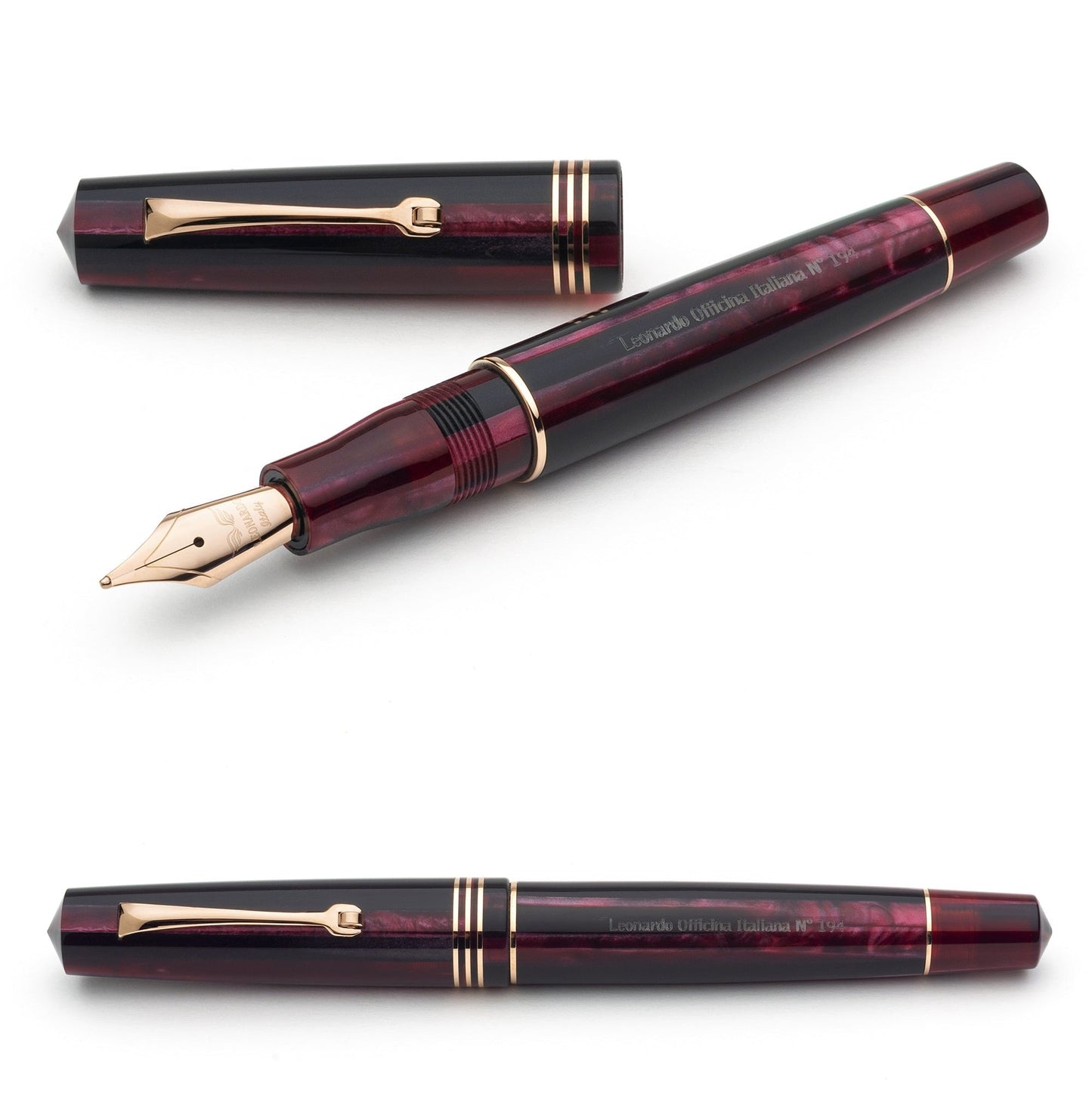 Leonardo Momento Zero Fountain Pen - Prugna RGT