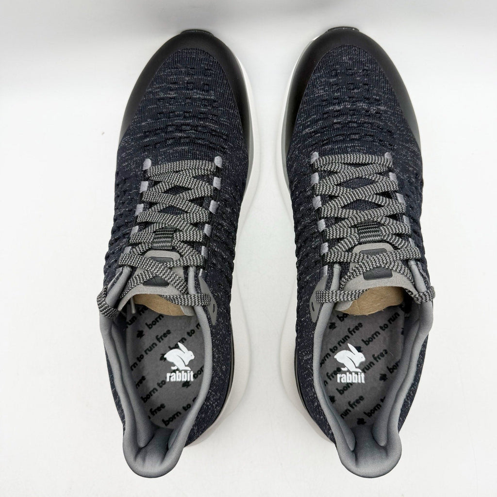 Rabbit Mens Dream Chaser Running Shoes Size 11 Black White Athletic Sneakers NIB