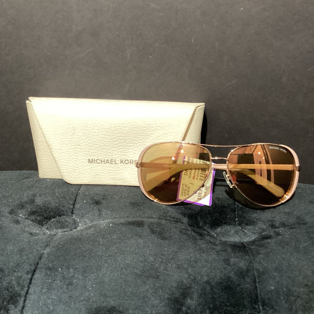 Michael Kors W/ CASE Aviators SUNGLASSES