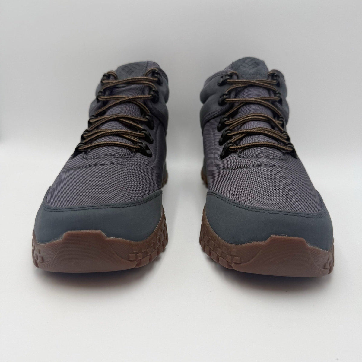 Columbia Mens Fairbanks Mid Climbing Shoes Size 10 M Grey Blue Waterproof NWOB