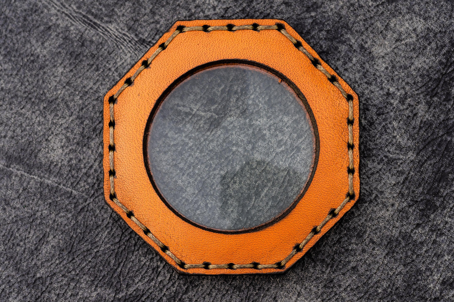 Leather Magnifying Glass Octagon