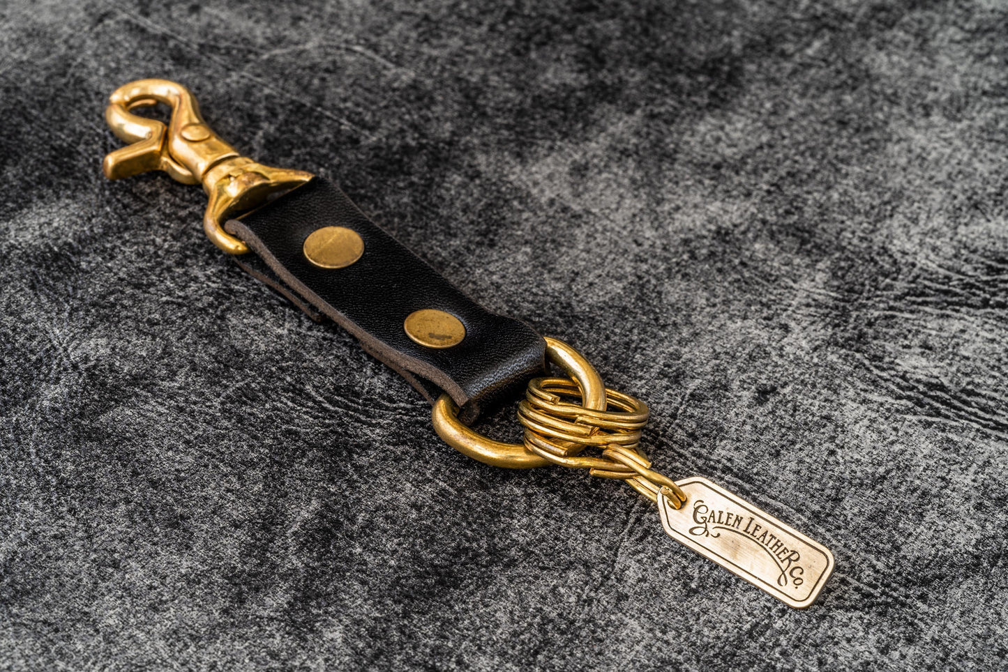 Leather Keychain - Alaska