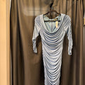 Tadashi Shoji Drape L/S Rouched DRESSES XS