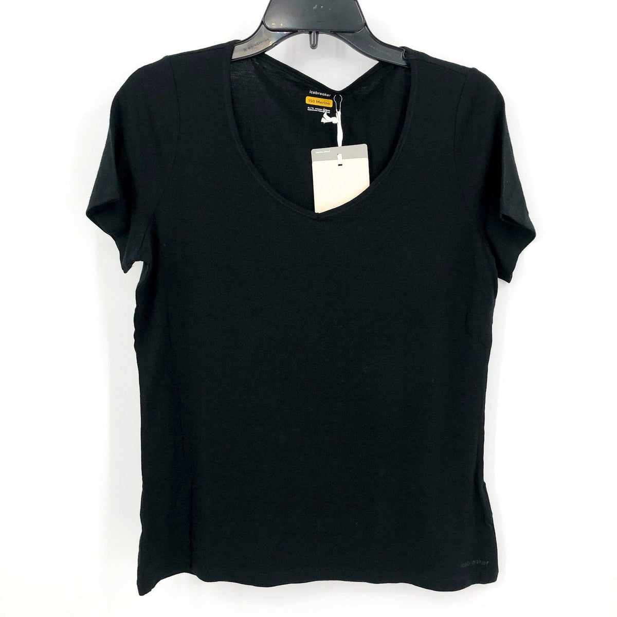 SMARTWOOL Women's Merino 150 Siren Tee XL Black Short Sleeve Sweetheart NWT