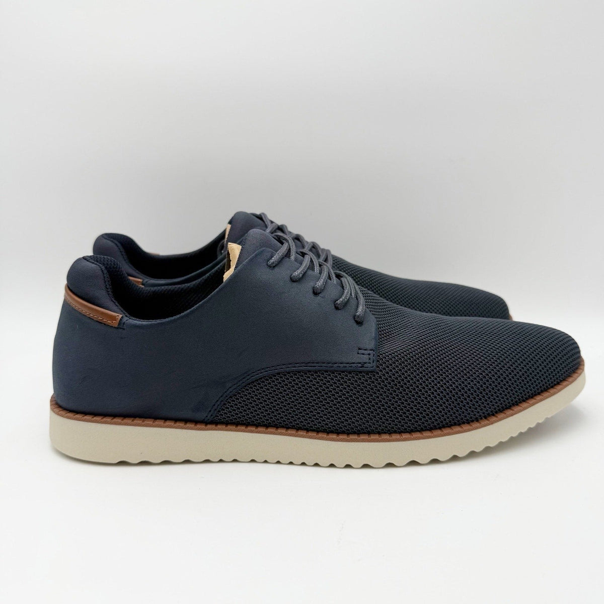 Dr. Scholls Mens Sync Oxford Shoes Size 10 M EU 44 Navy Blue Knit NIB