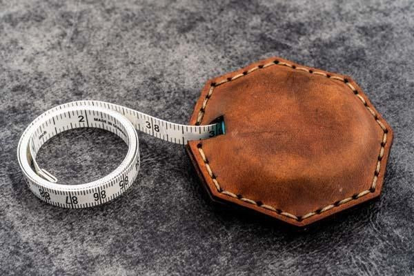 Leather Tape Measure Octagon