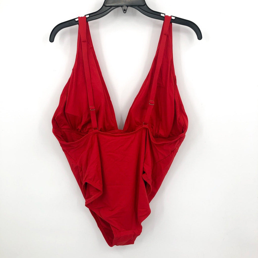 ANDIE SWIM Sardinia One Piece Swimsuit XXXL US 20 Cherry Red Plunge