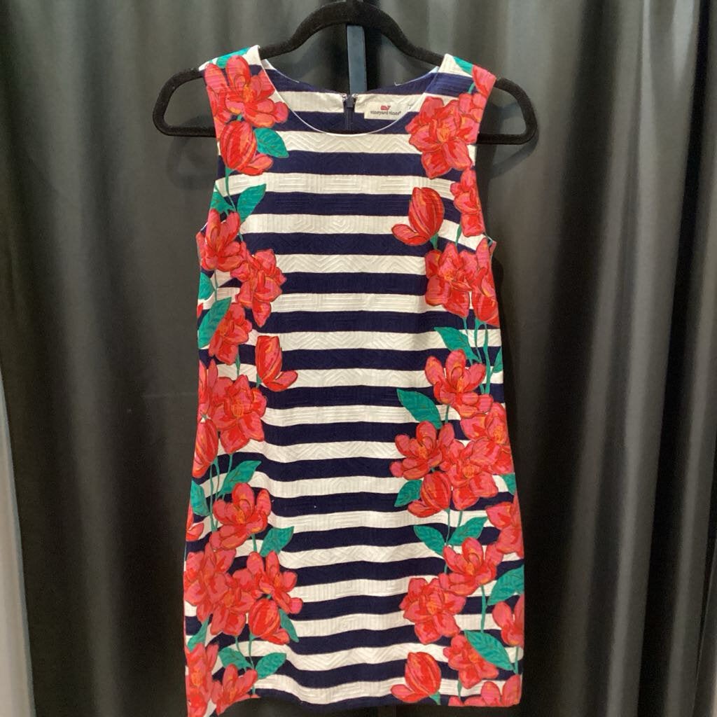 Vineyard Vines Pique SLeevless Print DRESSES 0