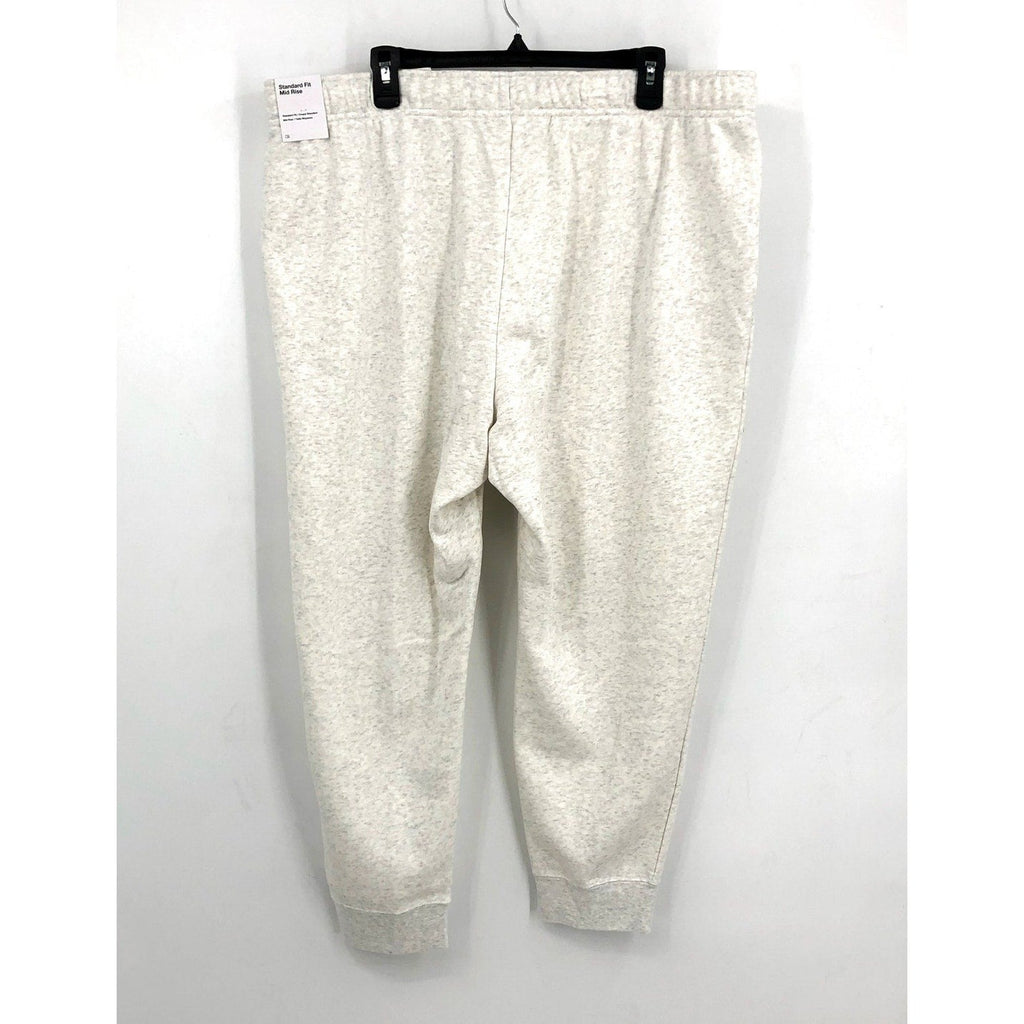 NIKE Womens Sportswear Club Fleece Joggers 1X Light Grey Mid-Rise Sweatpants NWT