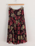 Jones New York 100% Silk Floral Midi Skirt - 4