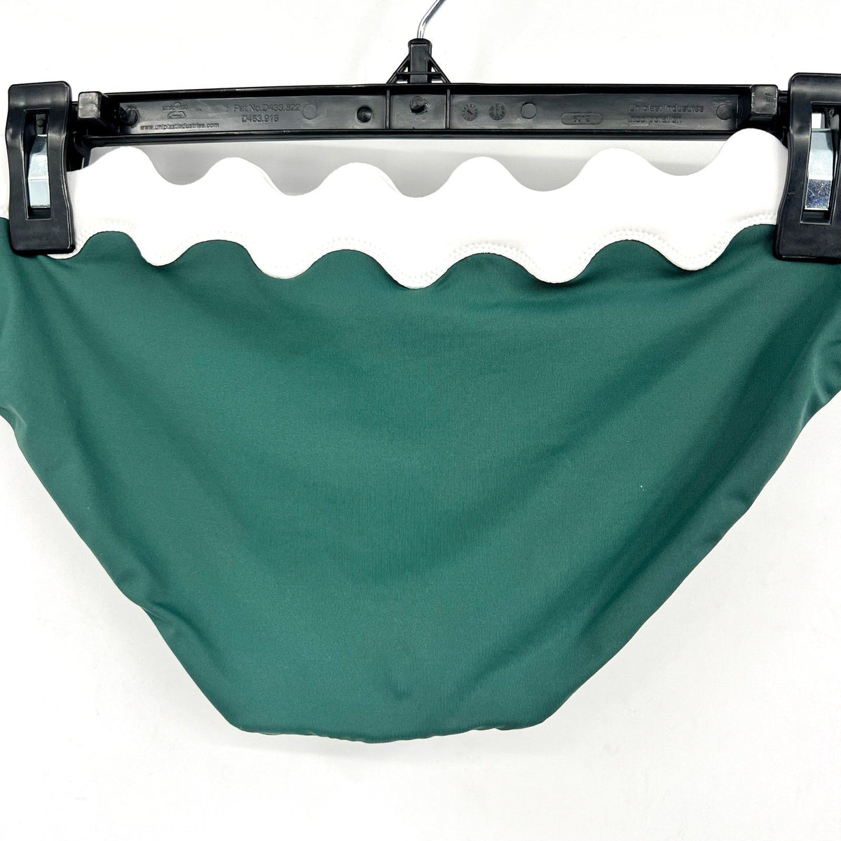 SEAFOLLY Women's Gia Ric Rac Hipster Bikini Bottom Size 8 Green White NWT