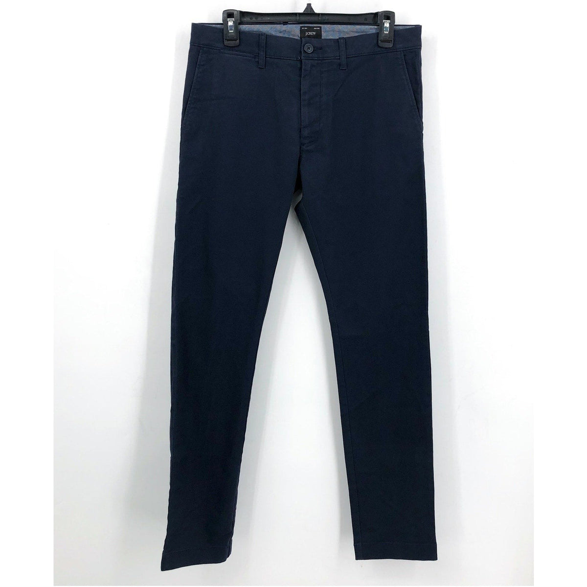 J.CREW Mens 484 Slim-fit Stretch Chino Pants 28x32 Navy Blue Flat AR885 NWT
