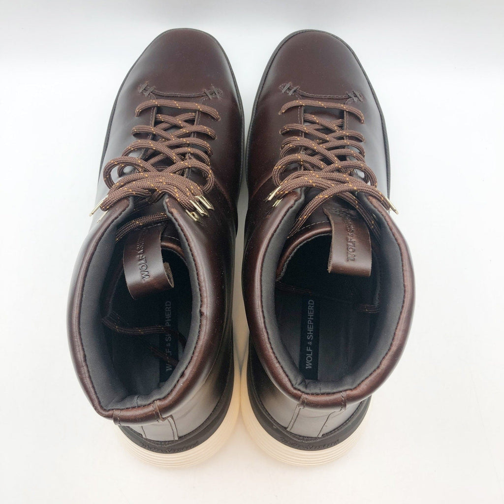 Wolf & Shepherd Mens Crossover Hiker WTZ Boots Size 10 Maple Brown Leather NIB
