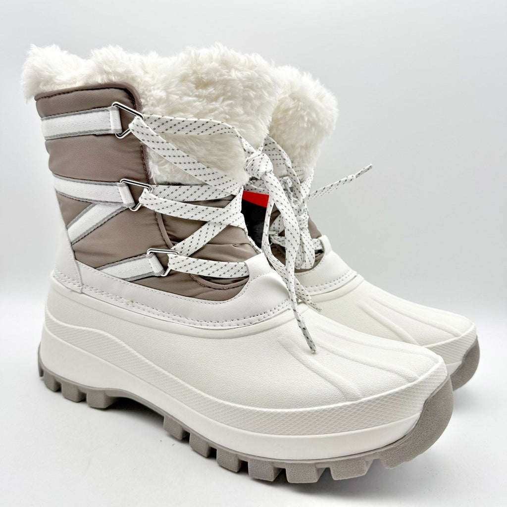 Storm by Cougar Womens Fresno Snow Boots Size 8 EU 38.5 White Waterproof NIB