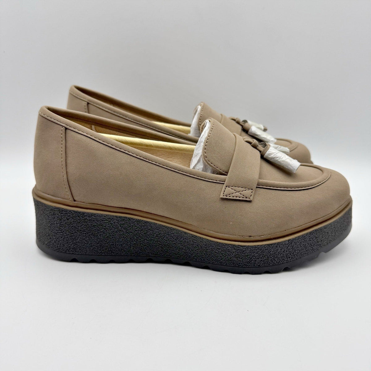 Soul Naturalizer Womens Josie Loafers Size 6.5M EU 36 Taupe Slip-on NIB