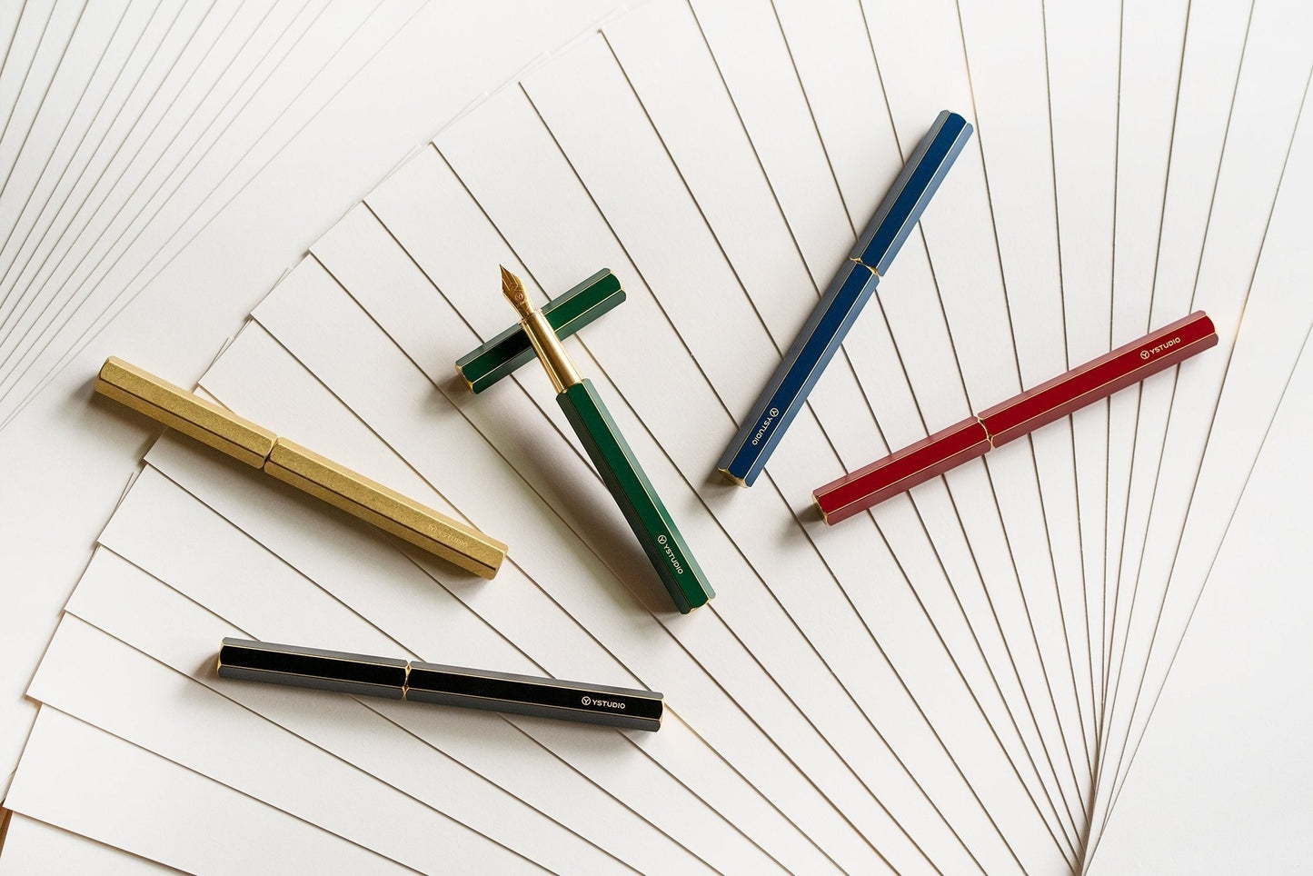 Ystudio Classic Revolve Fountain Pen - Blue