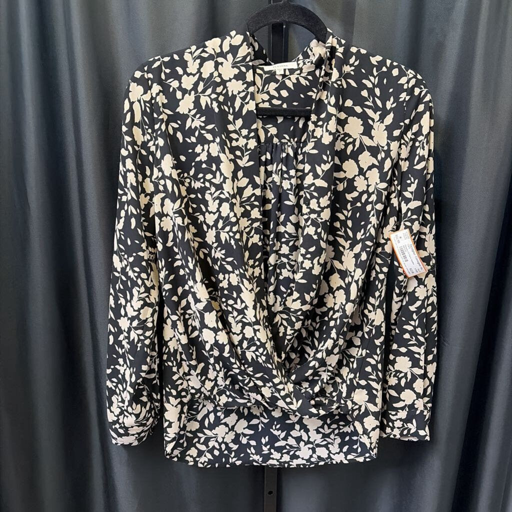 Pleione LS Floral Surplice TOPS S
