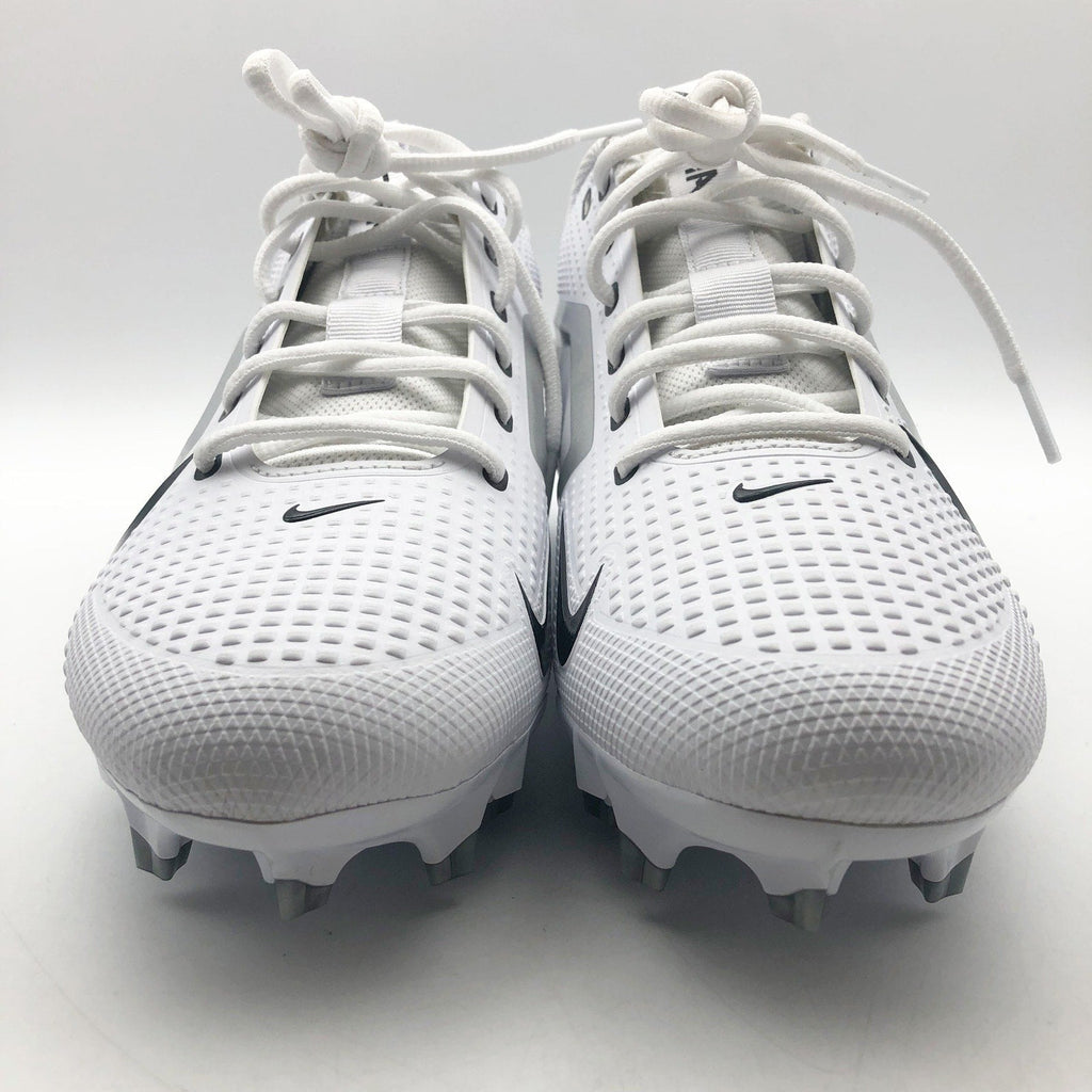 Nike Mens Alpha Menace 4 Varsity Molded Football Cleats Size 13 White Black NWOB