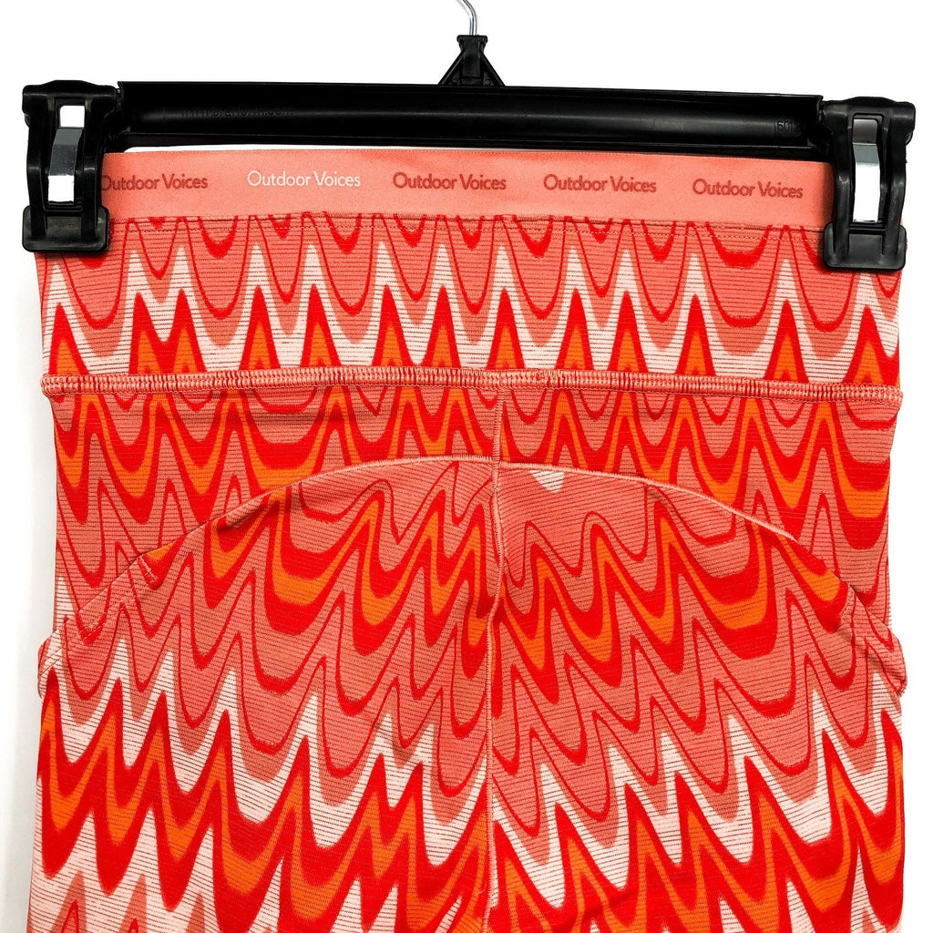 OUTDOOR VOICES Women TechSweat 5" Thrive Shorts XXS Orange Grapefruit Helios NWT