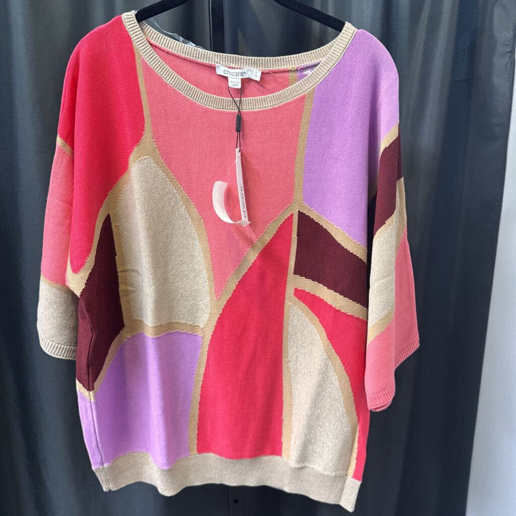 Chicos NWT Colorblock SWEATERS 2
