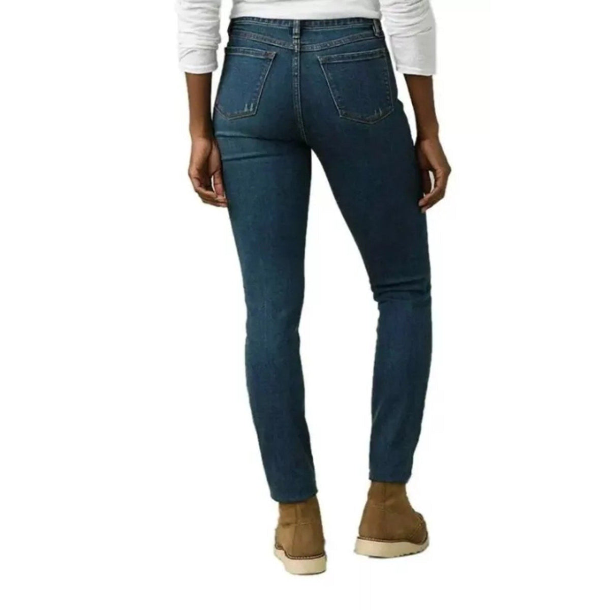 PRANA Women's Sienna Skinny Jeans 29x31 US 8 True Blue Stretch Denim NWT