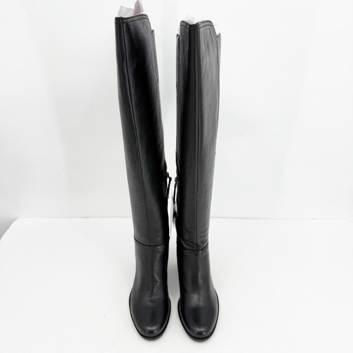 Naturalizer Womens Kyrie Knee High Boots Size 7 M Wide Calf Black Leather NIB