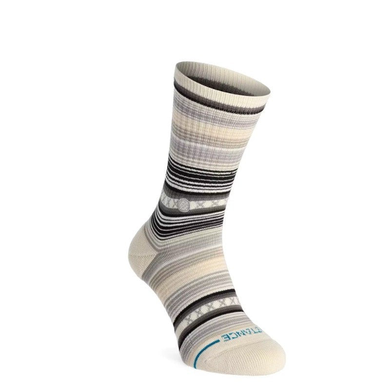 STANCE Men's Curren 3-Pack Hiking Crew Socks Large (9-13 ) Forest Striped NWT