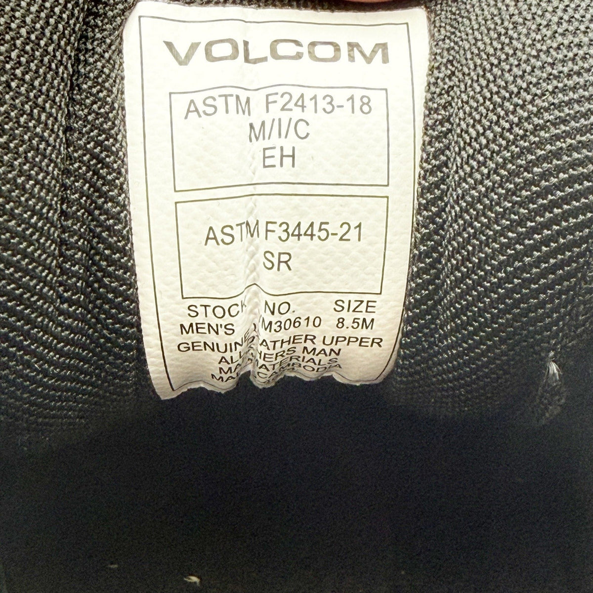 Volcom Mens Vitals Skate Work Shoes Size 8.5 M Blue Black EH Composite Toe NIB