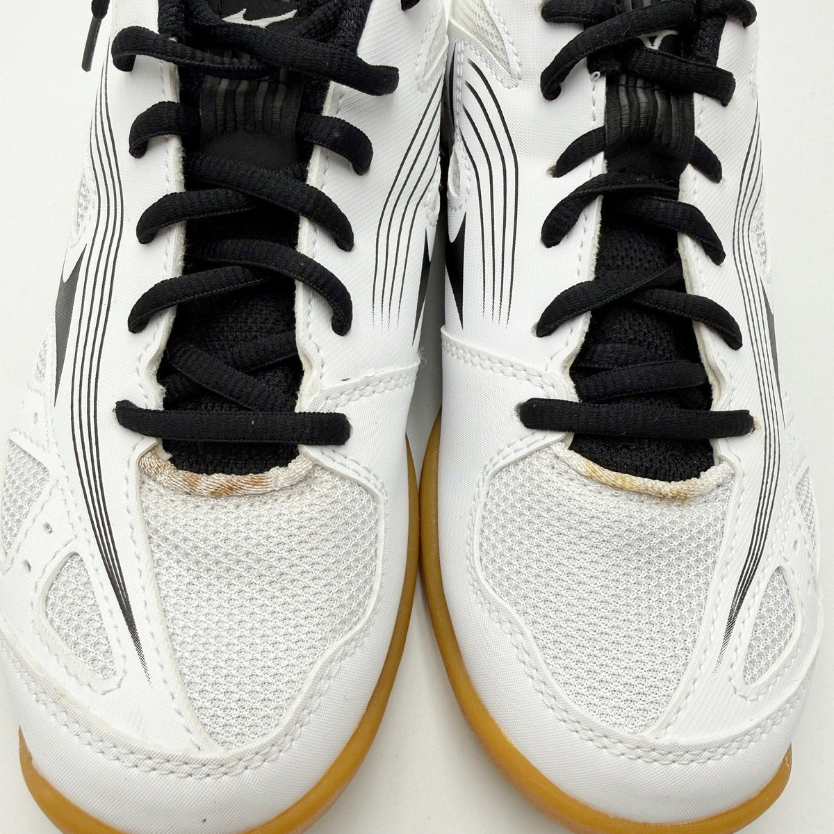 MIZUNO Womens Cyclone Speed 3 Volleyball Shoe Size 6 White Black Lace Up NWOB