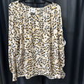 Cabi L/S Leopard Print TOPS Medium
