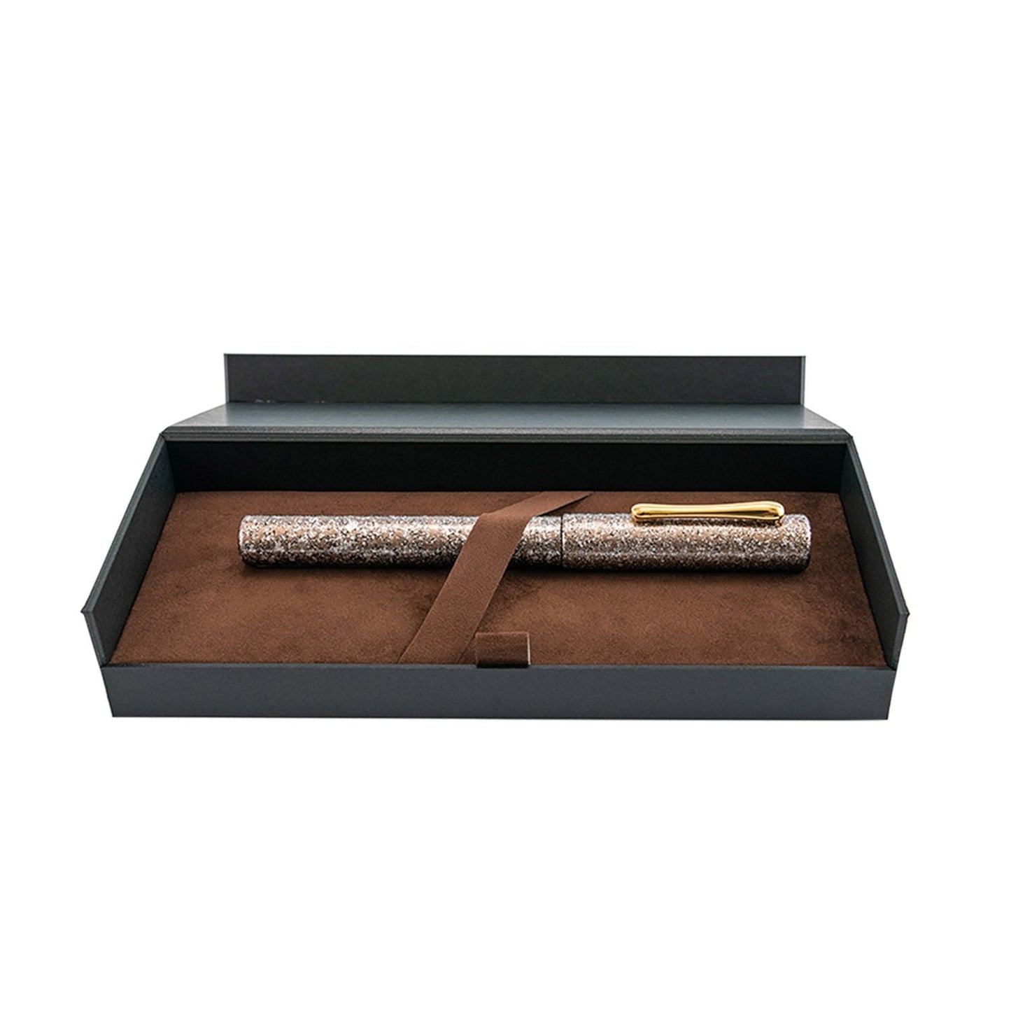 Taccia Granite Stone Fountain Pen - Brown GT