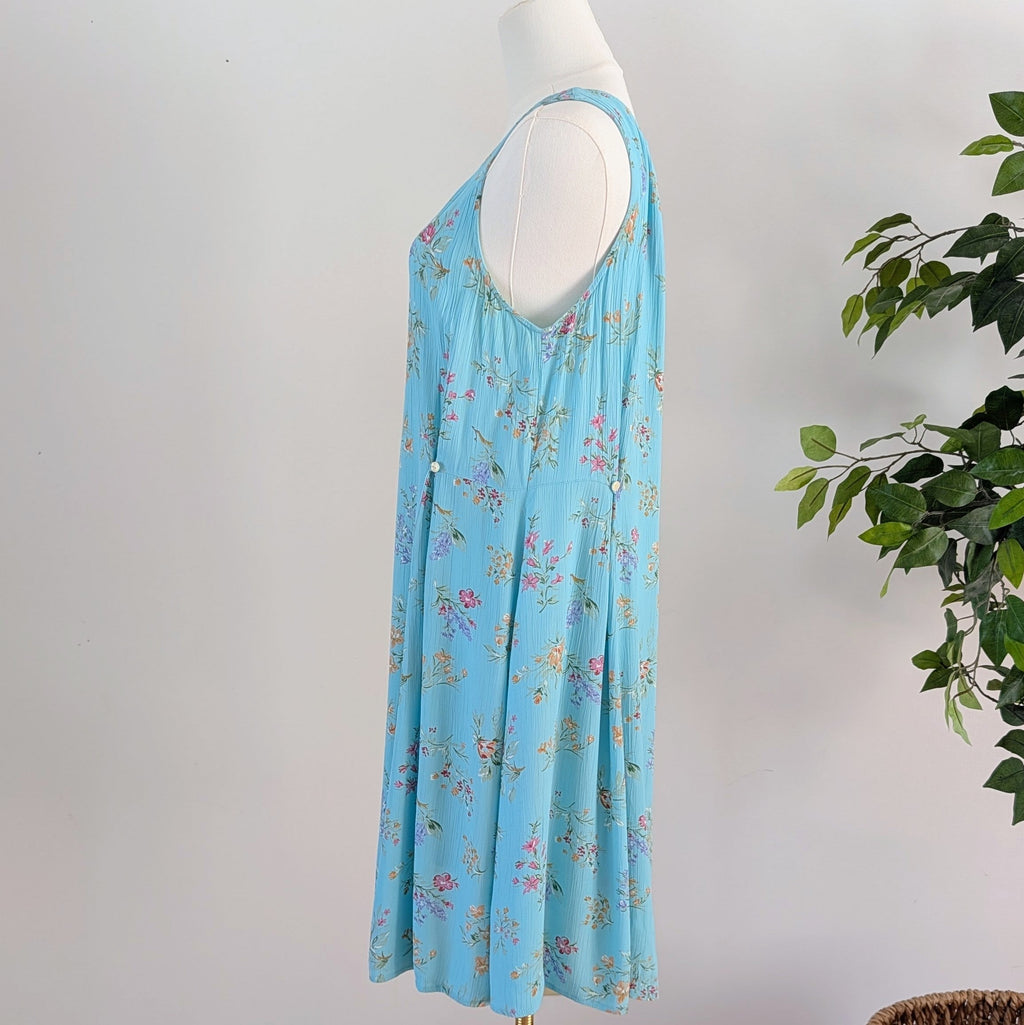 Vintage Eddie Bauer Floral Dress — L