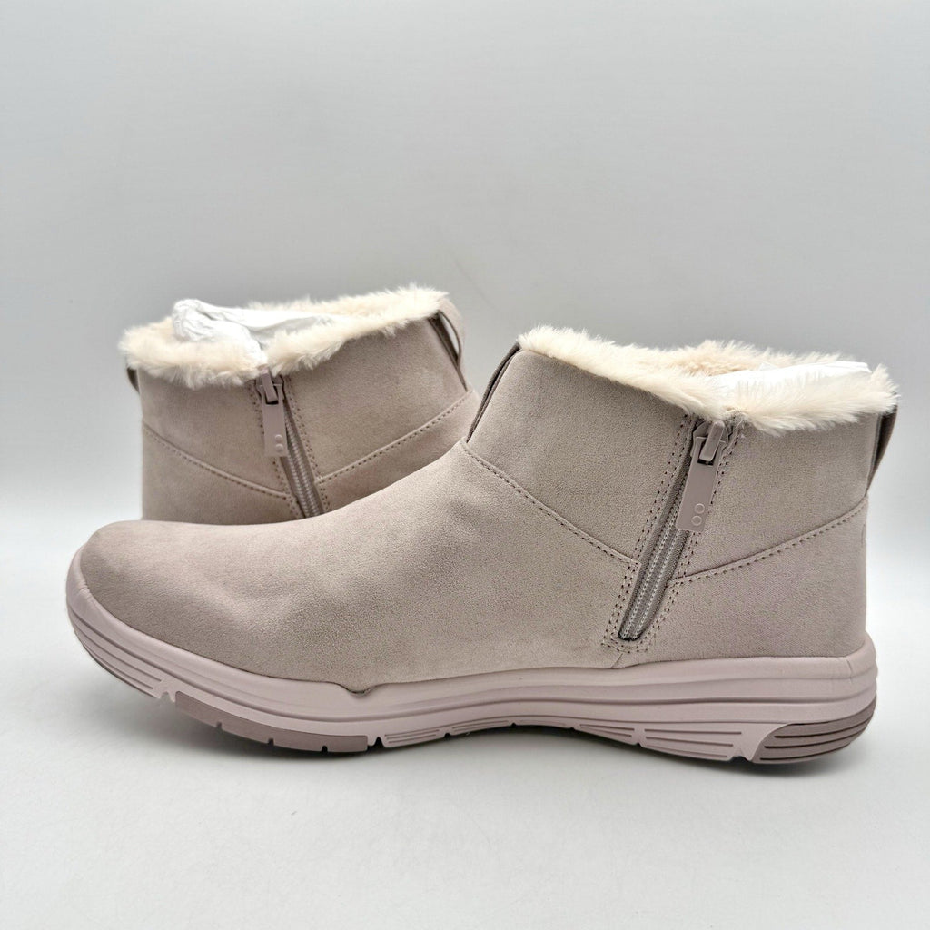 Ryka Womens Amber Ankle Boots Size 11 M EU 42 Pink Taupe Suede NIB
