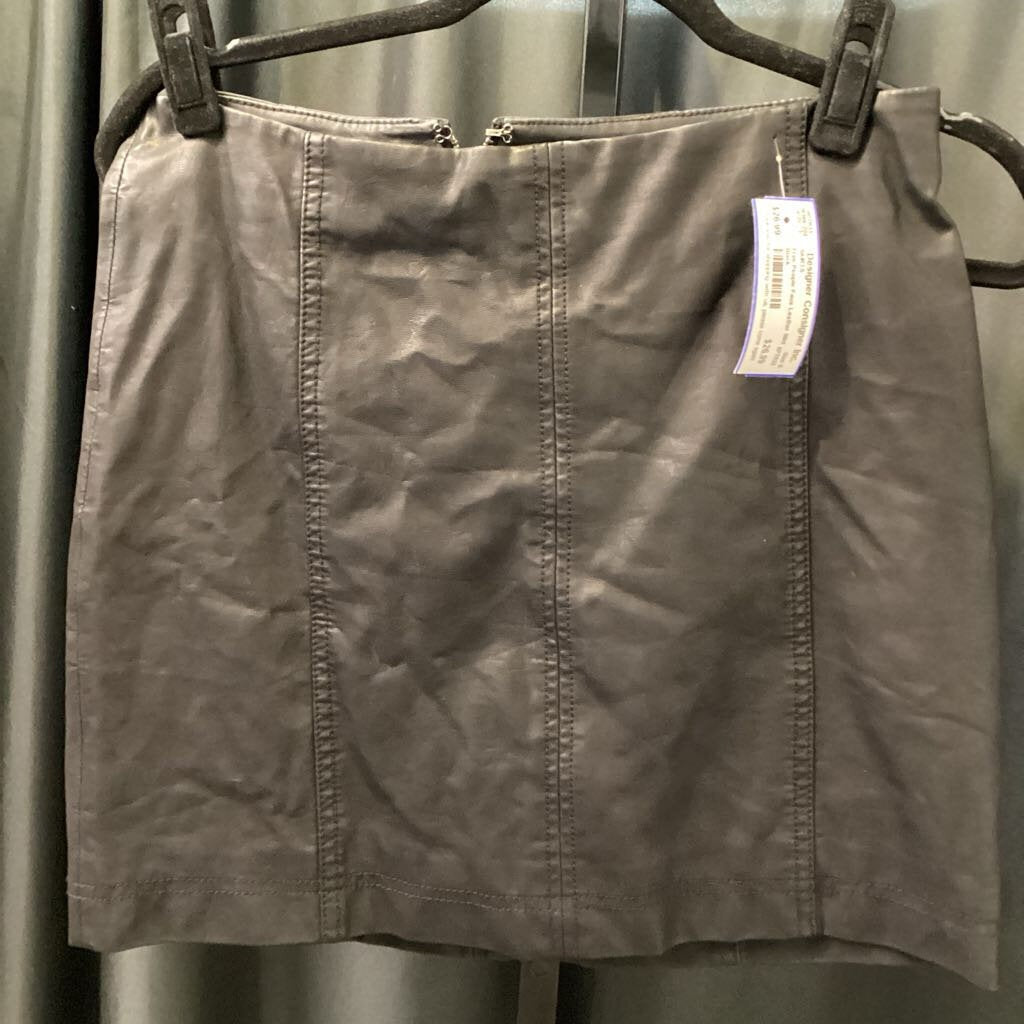 Free People Faux Leather Mini SKIRTS 8